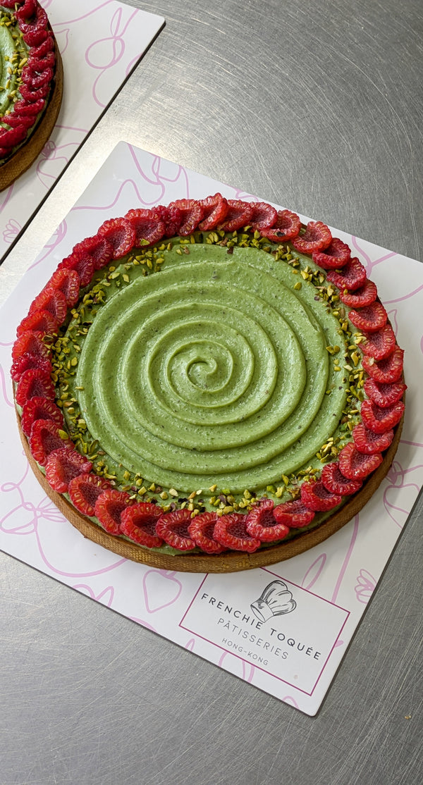 Pistachio & Raspberry Tart