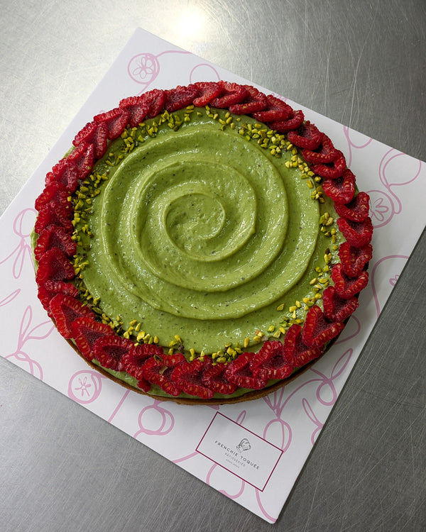 Pistachio & Raspberry Tart